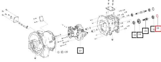 Mahindra Tractor Circlip Int - 62 Dia. 006507407D1 Mahindra Direct Parts