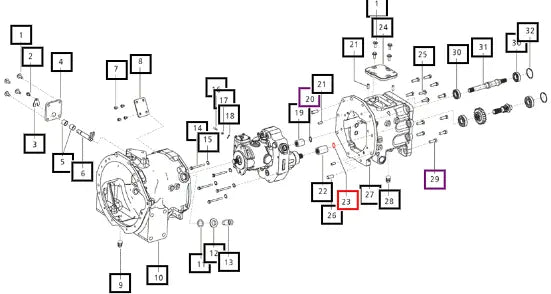 Mahindra Tractor Circlip Int - Speed Input Coupling 006506366D1 Mahindra Direct Parts