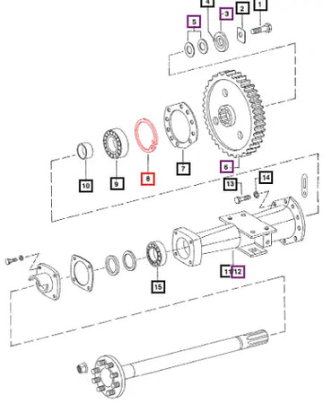 Mahindra Tractor Circlip Internal 140 Mm Rear 000701067R1 Mahindra Direct Parts