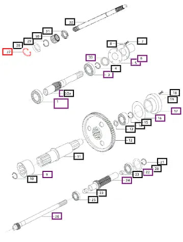 Mahindra Tractor Circlip Internal 42 X 1.75 006504955C1 Mahindra Direct Parts