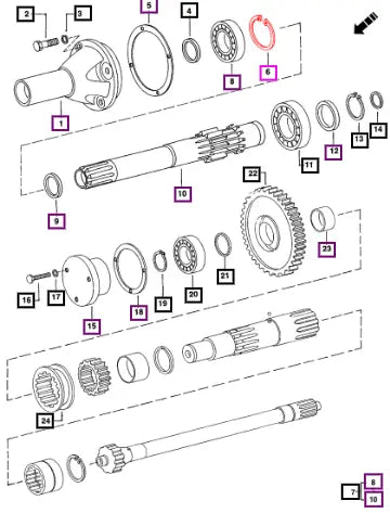 Mahindra Tractor Circlip Internal 85 Mm Crpto 000751149R1 Mahindra Direct Parts