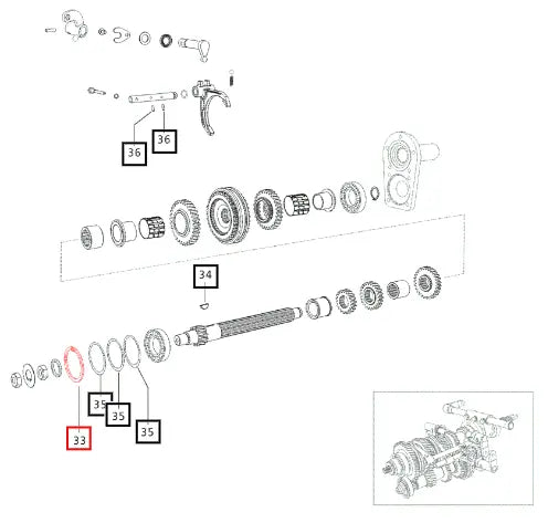 Mahindra Tractor Circlip Internal Dia. 72 000012500P04 Mahindra Direct Parts