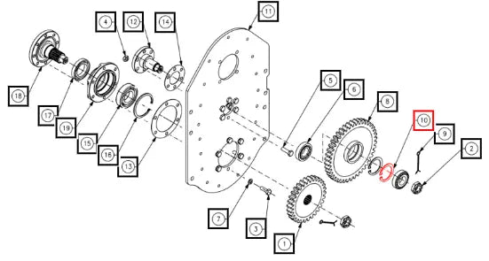 Mahindra Tractor Circlip Internal M73213 Mahindra Direct Parts