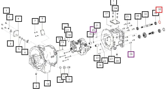 Mahindra Tractor Circlip Internal (dia. 52 X 2.5) 006505631D1 Mahindra Direct Parts
