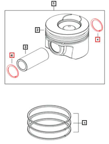 Mahindra Tractor Circlip Piston 0312BB0571N Mahindra Direct Parts