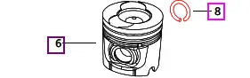 Mahindra Tractor Circlip Vnef Tci For Piston 3 006001420F1 Mahindra Direct Parts