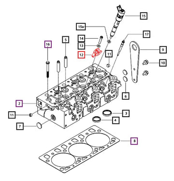 Mahindra Tractor Clamp Injector Tier Iv 006013869D1 Mahindra Direct Parts