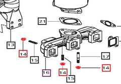 Mahindra Tractor Cleveloc Nut Flanged M8 006000856F1