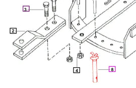 Mahindra Tractor Clevis Pin for Drawbar E007900065B1 Mahindra Direct Parts