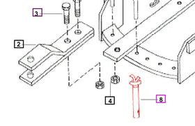 Mahindra Tractor Clevis Pin for Drawbar E007900065B1 Mahindra Direct Parts