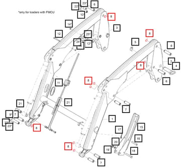 Mahindra Tractor Clip 5050817ALO Mahindra Direct Parts