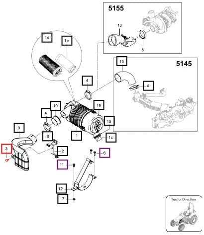 Mahindra Tractor Clip Dia. 8 6104KAA00870N Mahindra Direct Parts