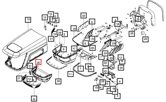 Mahindra Tractor Clip For Addon 007502206C1 Mahindra Direct Parts