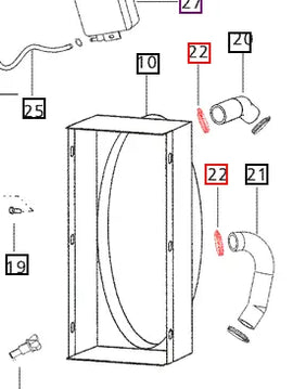 Mahindra Tractor Clip For Radiator Hose 006004797F1 Mahindra Direct Parts