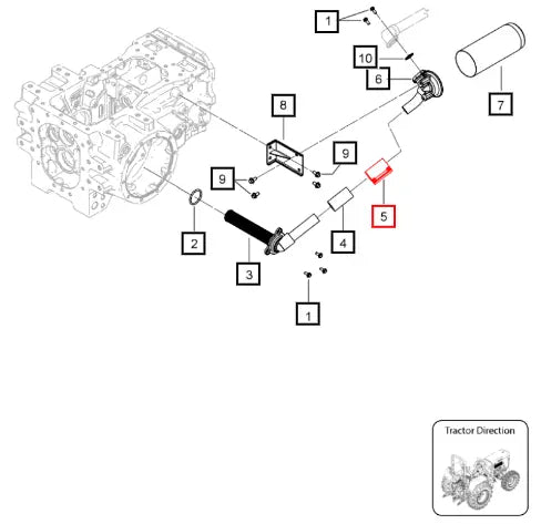 Mahindra Tractor Clip Hose Suction 007208092V91 Mahindra Direct Parts