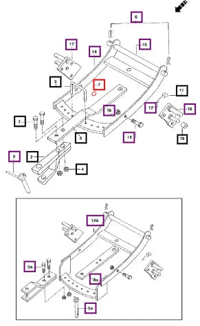 Mahindra Tractor Clip Spring 003067210R1 Mahindra Direct Parts
