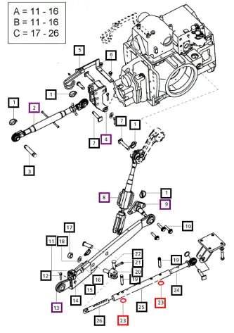 Mahindra Tractor Clip Spring 007201964D1 Mahindra Direct Parts