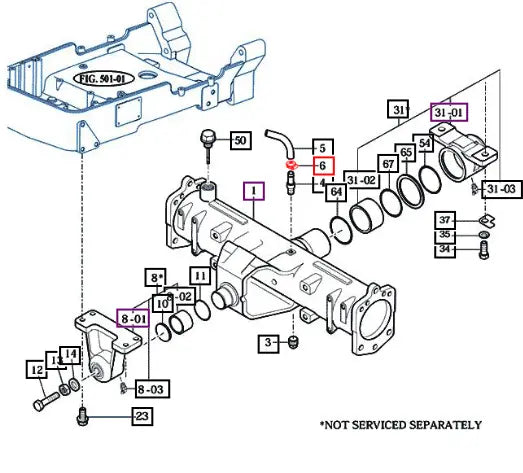 Mahindra Tractor Clip, Hose D=12.5 17131049210 Mahindra Direct Parts