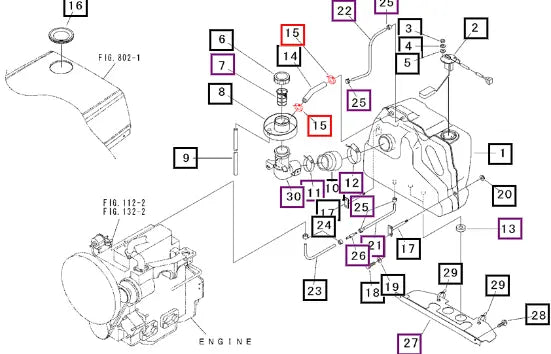 Mahindra Tractor Clip, Hose HA230108000 Mahindra Direct Parts