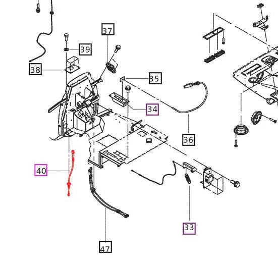 Mahindra Tractor Clutch Cable E007518381D93 Mahindra Direct Parts