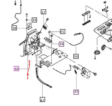 Mahindra Tractor Clutch Cable E007518381D93 Mahindra Direct Parts