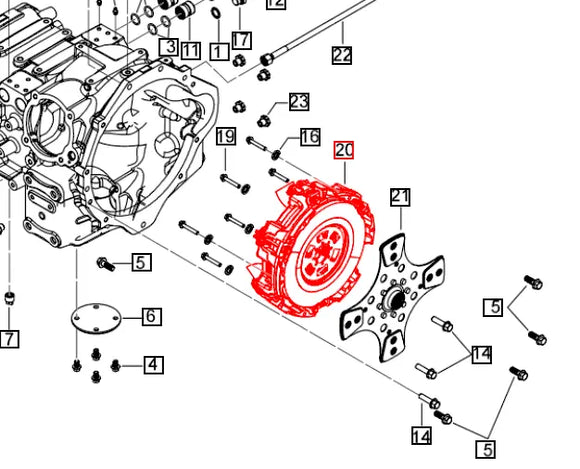 Mahindra Tractor Clutch Cover 006518201V91 Mahindra Direct Parts
