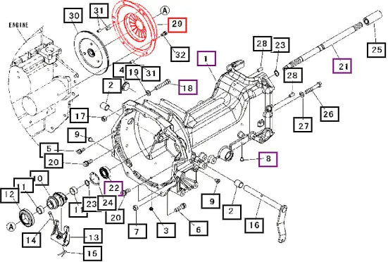 Mahindra Tractor Clutch Cover 10391111000 Mahindra Direct Parts