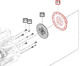 Mahindra Tractor Clutch Cover 11501212200 Mahindra Direct Parts