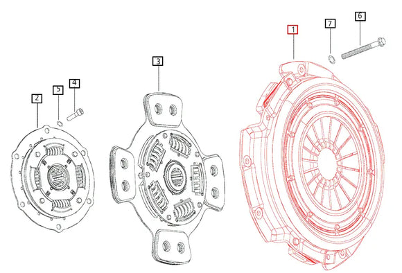 Mahindra Tractor Clutch Cover Assembly 006502474C91 Mahindra Direct Parts