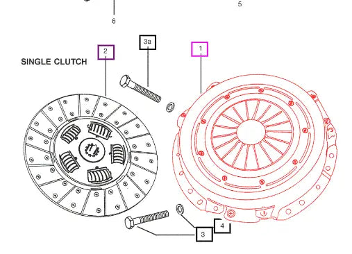 Mahindra Tractor Clutch Cover Assembly Single Stage 006502173R93 Mahindra Direct Parts