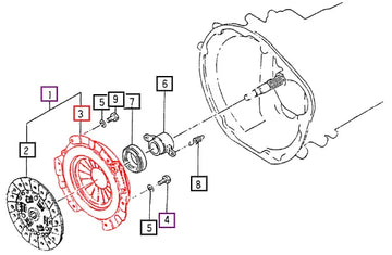 Mahindra Tractor Clutch Cover F/2810 14451202021 Mahindra Direct Parts