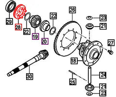 (Limited Availability) Mahindra Tractor Clutch Differential Lock 13003181201