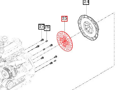 Mahindra Tractor Clutch Disc 11501212100 Mahindra Direct Parts