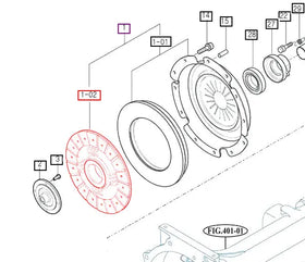 Mahindra Tractor Clutch Disc 14521213201 Mahindra Direct Parts