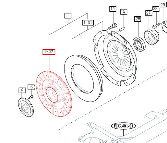 Mahindra Tractor Clutch Disc 14521213201 Mahindra Direct Parts