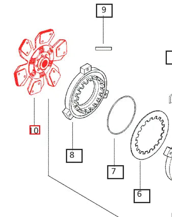 Mahindra Tractor Clutch Disc E006505698D91 Mahindra Direct Parts