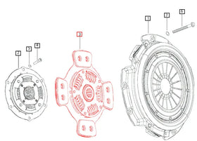 Mahindra Tractor Clutch Friction Plate 006505645D1 Mahindra Direct Parts