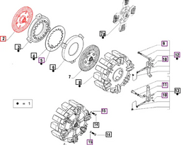 Mahindra Tractor Clutch Plate 006500480C1 Mahindra Direct Parts