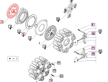 Mahindra Tractor Clutch Plate 006500480C1 Mahindra Direct Parts