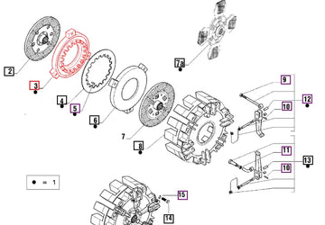 Mahindra Tractor Clutch Plate 006500481C1 Mahindra Direct Parts