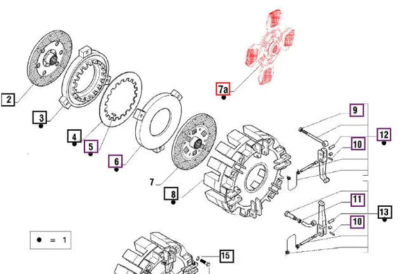 Mahindra Tractor Clutch Plate 006503045C91 Mahindra Direct Parts