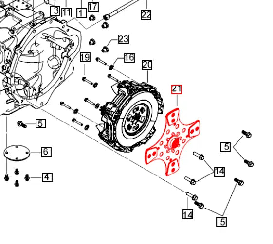 Mahindra Tractor Clutch Plate 006509813U91 Mahindra Direct Parts