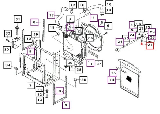 Mahindra Tractor Cock, Water 6740100113 Mahindra Direct Parts
