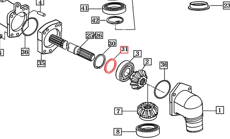Mahindra Tractor Collar 68x80x2 16704320030 Mahindra Direct Parts