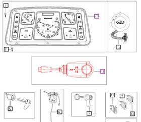 Mahindra Tractor Combination Light Switch 005559419A93 Mahindra Direct Parts