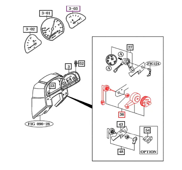Mahindra Tractor Combination Light Switch 15446230010 Mahindra Direct Parts