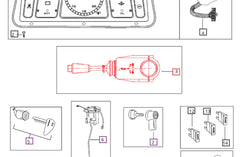 Mahindra Tractor Combination Switch 007704129B91