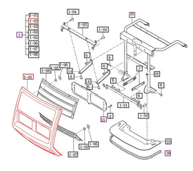 Mahindra Tractor Complete Front Grill Mahindra Direct Parts