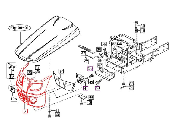 Mahindra Tractor Complete Front Grill Mahindra Direct Parts