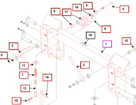 Mahindra Tractor Complete Loader Quick Attach Assembly KMW13043200 Mahindra